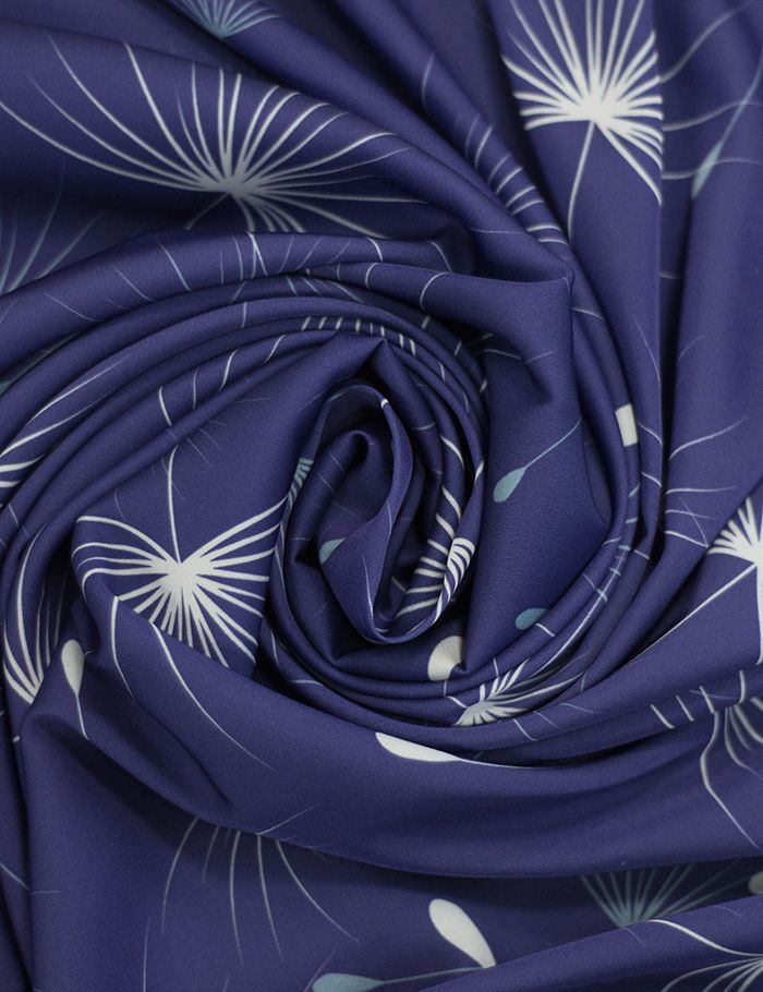 Ткань  Шелк Армани-люкс Парашютики, сине-фиолетовый