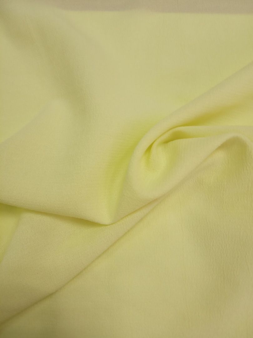 Ткань  Креп-блузочный "Диана", лимон