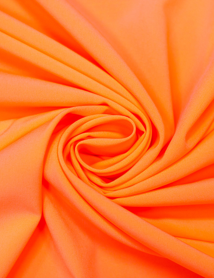 Ткань  Ниагара однотонная неоново оранжевый